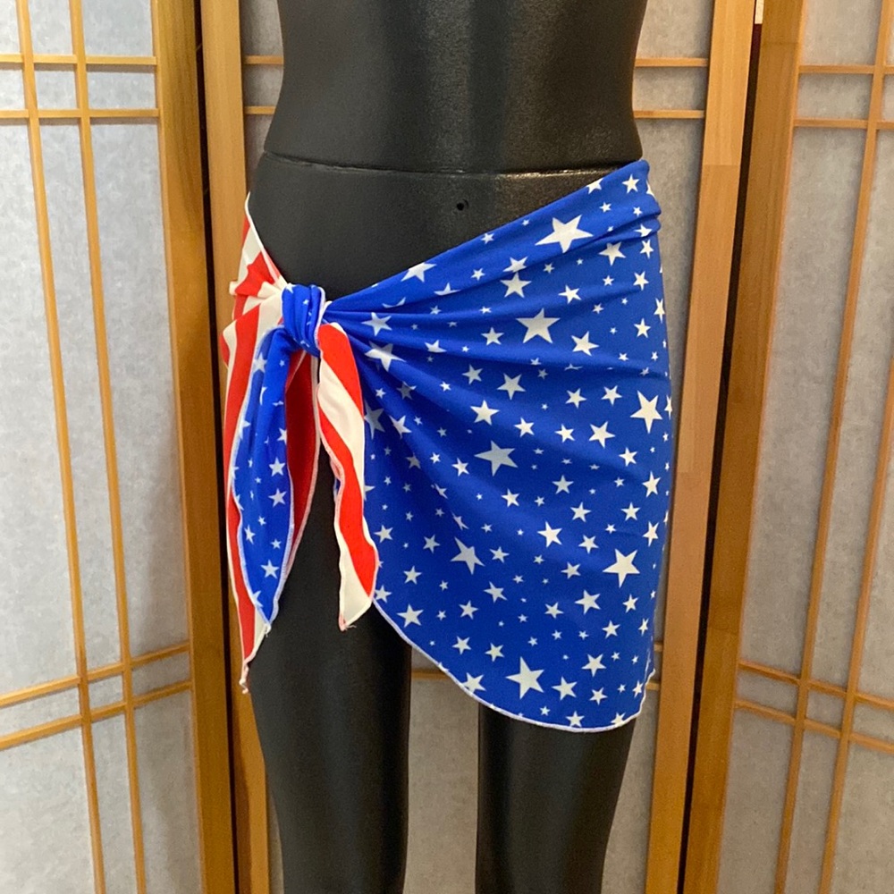 Patriotic Flag Body Wrap